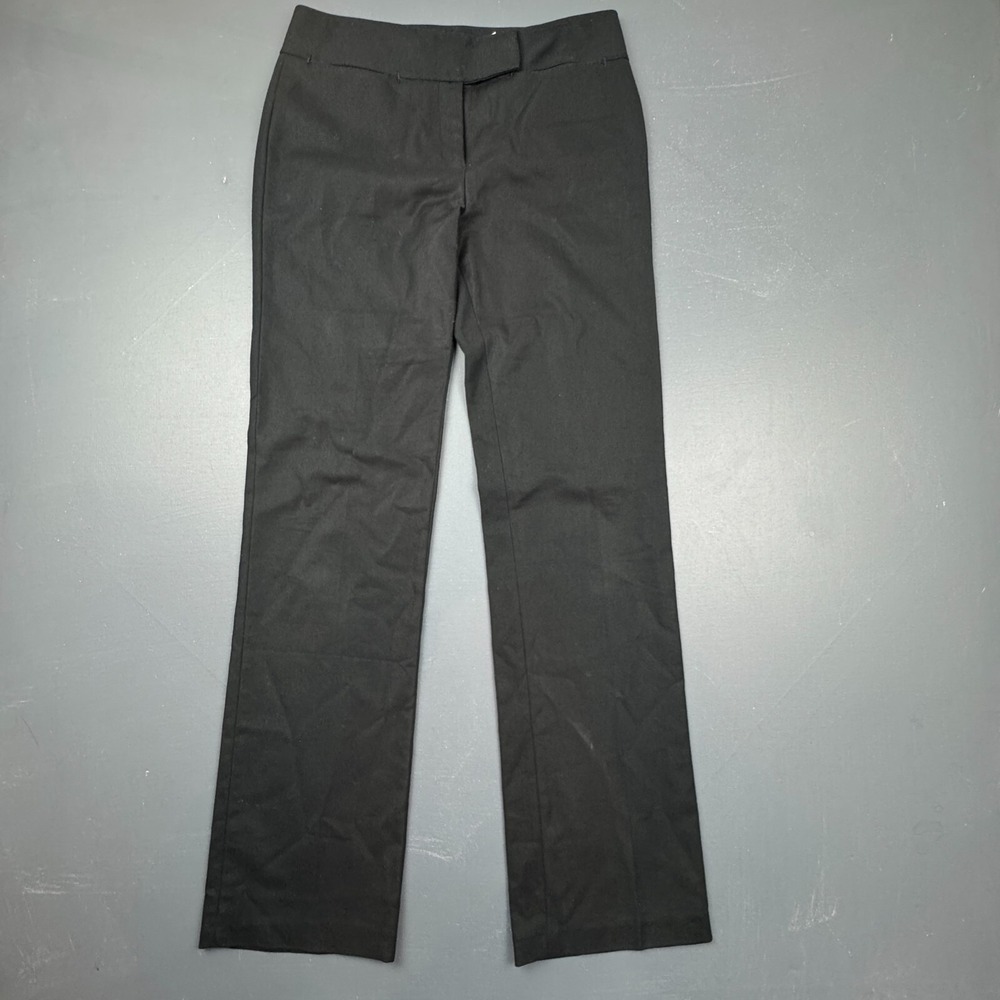 Max Studio Women's Dress Pants 6 Black Straight Leg Career Work, Office Trousers